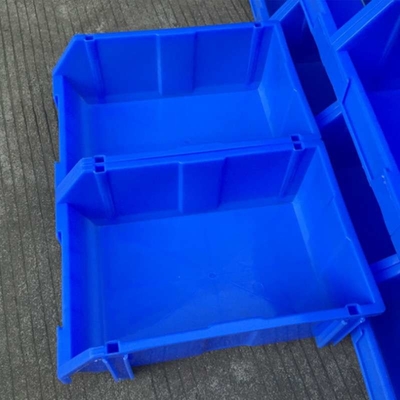 青く積み重ね可能なプラスチック大箱20kgの基本の貯蔵容器